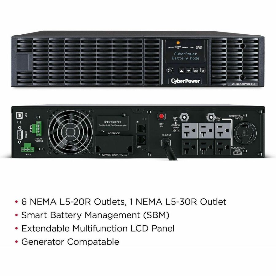 CyberPower OL3000RTXL2U Smart App Online UPS Systems