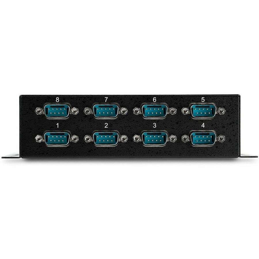 StarTech.com USB to Serial Adapter Hub? 8 Port? Industrial? Wall Mount? Din Rail? COM Port Retention? FTDI USB to RS232