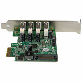 StarTech.com 4 Port PCI Express PCIe SuperSpeed USB 3.0 Controller Card Adapter with UASP - 5Gbps - SATA Power