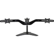 Amer Mounts Stand Based Triple Monitor Mount for three 15"-24" LCD/LED Flat Panel Screens