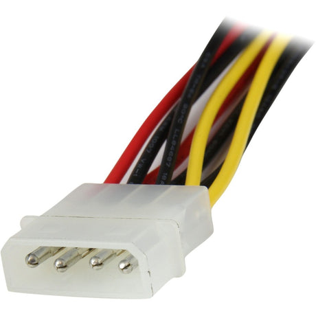 StarTech.com 12in LP4 to 2x Latching SATA Power Y Cable Splitter Adapter - 4 Pin Molex to Dual SATA