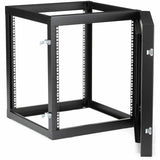 StarTech.com 4-Post 12U Hinged Wall-Mount Network Rack, 19" Open Frame Server Rack, Wall Mount Data Rack for IT Computer Equipment, TAA~