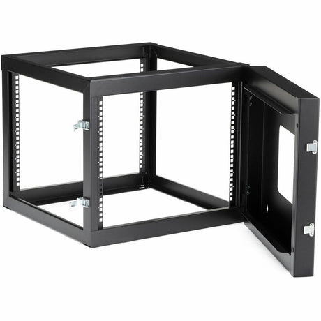 StarTech.com 4-Post 8U Hinged Wall-Mount Network Rack, 19" Open Frame Server Rack, Wall Mount Data Rack for IT Computer Equipment, TAA~