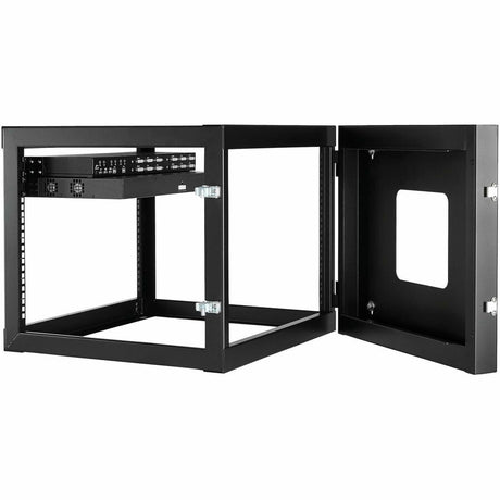 StarTech.com 4-Post 8U Hinged Wall-Mount Network Rack, 19" Open Frame Server Rack, Wall Mount Data Rack for IT Computer Equipment, TAA~