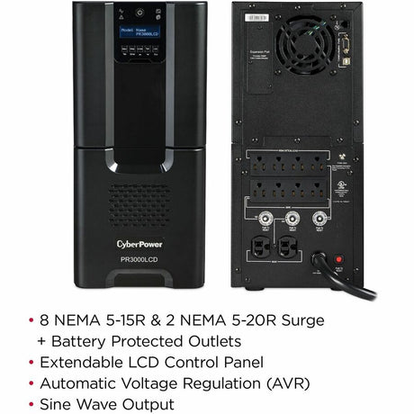 CyberPower PR3000LCD Smart App Sinewave UPS Systems
