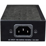 Intellinet Network Solutions 1-Port Gigabit High-Power PoE+ Injector, Metal
