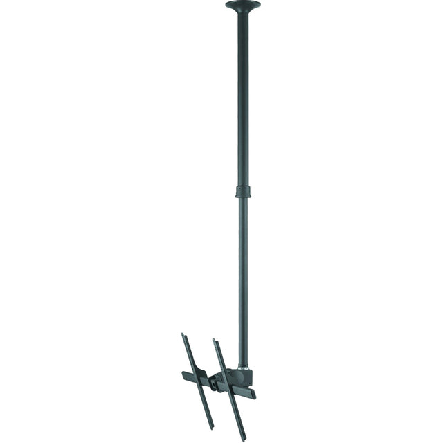 Atdec ceiling mount for large display, long pole - Loads up to 143lb - Black - Universal VESA up to 800x500