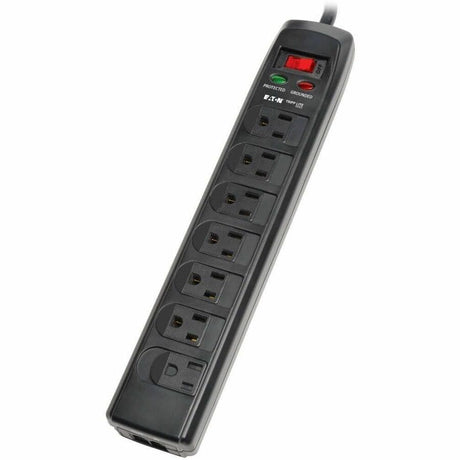 Eaton Tripp Lite Series Protect It! 7-Outlet Surge Protector, 6 ft. (1.83 m) Cord, 1440 Joules, Tel/Modem Protection, Safety Covers