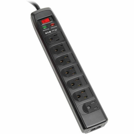 Eaton Tripp Lite Series Protect It! 7-Outlet Surge Protector, 6 ft. (1.83 m) Cord, 1440 Joules, Tel/Modem Protection, Safety Covers