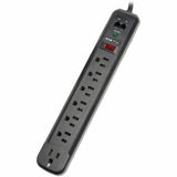 Eaton Tripp Lite Series Protect It! 7-Outlet Surge Protector, 6 ft. (1.83 m) Cord, 1080 Joules, Modem/Fax Protection, Black Housing