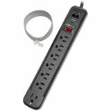 Eaton Tripp Lite Series Protect It! 7-Outlet Surge Protector, 6 ft. (1.83 m) Cord, 1080 Joules, Modem/Fax Protection, Black Housing