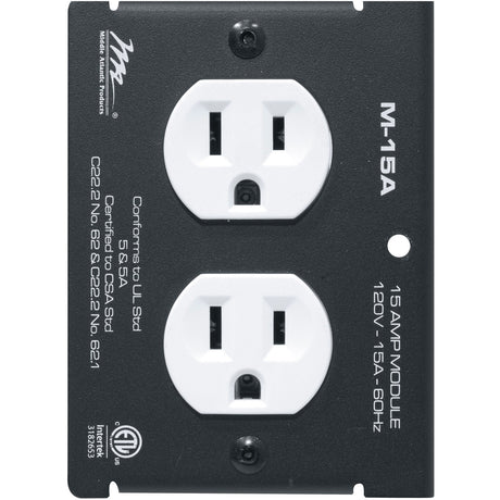 Middle Atlantic MPR Module, 15 A, Duplex