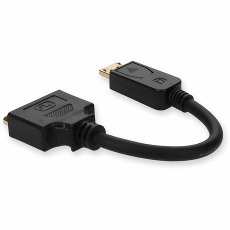 DisplayPort 1.2 Male to DVI-I (29 pin) Female Black Active Adapter For Resolution Up to 1920x1200 (WUXGA)