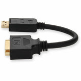 DisplayPort 1.2 Male to DVI-I (29 pin) Female Black Active Adapter For Resolution Up to 1920x1200 (WUXGA)
