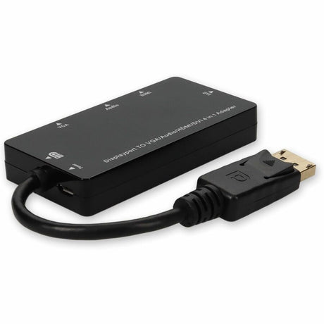 DisplayPort 1.2 Male to DVI, HDMI, VGA Female Black Adapter Which Comes with Audio For Resolution Up to 1920x1200 (WUXGA)