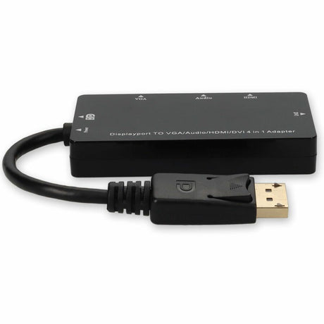 DisplayPort 1.2 Male to DVI, HDMI, VGA Female Black Adapter Which Comes with Audio For Resolution Up to 1920x1200 (WUXGA)