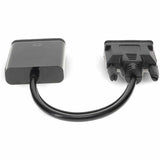 DVI-D Single Link (18+1 pin) Male to VGA Female Black Active Adapter For Resolution Up to 1920x1200 (WUXGA)