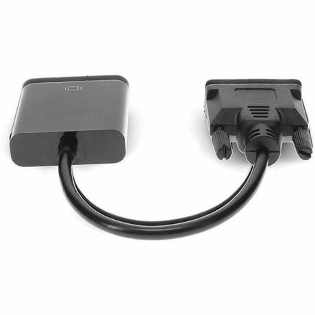 DVI-D Single Link (18+1 pin) Male to VGA Female Black Active Adapter For Resolution Up to 1920x1200 (WUXGA)