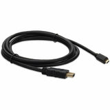 6ft HDMI 1.4 Male to Micro-HDMI 1.4 Male Black Cable For Resolution Up to 4096x2160 (DCI 4K)