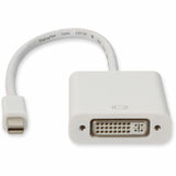 Mini-DisplayPort 1.1 Male to DVI-I (29 pin) Female White Active Adapter For Resolution Up to 1920x1200 (WUXGA)