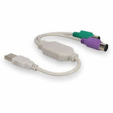 AddOn USB 2.0 (A) Male to PS/2 Female Gray Adapter