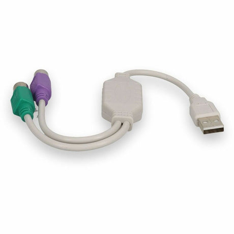 AddOn USB 2.0 (A) Male to PS/2 Female Gray Adapter