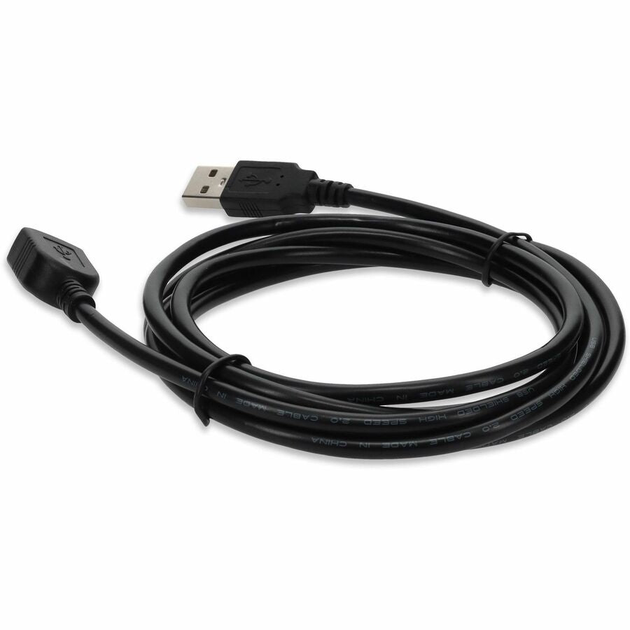 AddOn 6ft USB 2.0 (A) Male to Female Black Cable