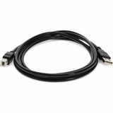 AddOn 6ft USB 2.0 (A) Male to USB 2.0 (B) Male Black Cable
