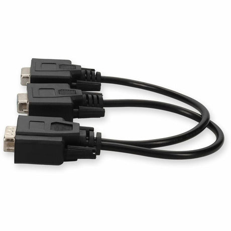 VGA Male to 2xVGA Female Black Adapter For Resolution Up to 1920x1200 (WUXGA)