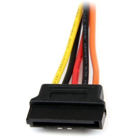 StarTech.com 6in Latching SATA Power Y Splitter Cable Adapter - M/F