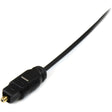 StarTech.com 15 ft Thin Toslink Digital Optical SPDIF Audio Cable