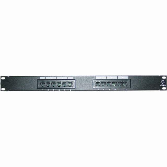 12PORT CAT6 CAT5 PATCH PANEL 1U