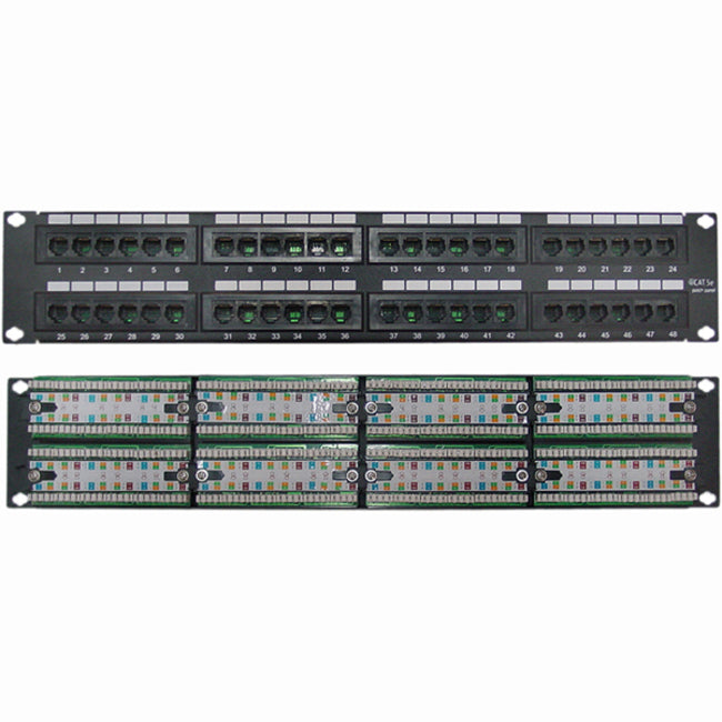 48PORT CAT5E PATCH PANEL 2U