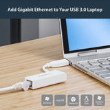 StarTech.com USB to Ethernet Adapter, USB 3.0 to 10/100/1000 Gigabit Ethernet LAN Adapter, USB to RJ45 Adapter, TAA Compliant