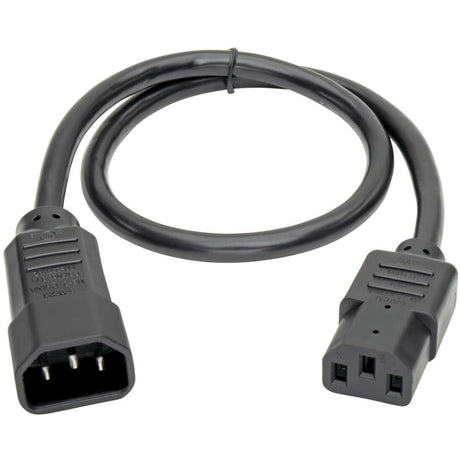 Eaton Tripp Lite Series PDU Power Cord, C13 to C14 - 10A, 250V, 18 AWG, 2 ft. (0.61 m), Black