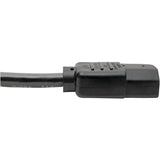 Eaton Tripp Lite Series PDU Power Cord, C13 to C14 - 10A, 250V, 18 AWG, 2 ft. (0.61 m), Black