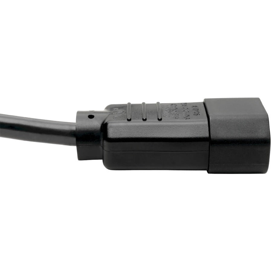 Eaton Tripp Lite Series PDU Power Cord, C13 to C14 - 10A, 250V, 18 AWG, 2 ft. (0.61 m), Black