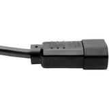 Eaton Tripp Lite Series PDU Power Cord, C13 to C14 - 10A, 250V, 18 AWG, 2 ft. (0.61 m), Black