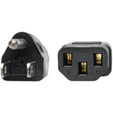 Eaton Tripp Lite Series Desktop Computer AC Power Cable, NEMA 5-15P to C13 - 10A, 125V, 18 AWG, 15 ft. (4.57 m), Black