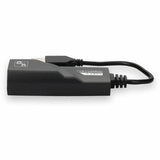 AddOn USB 2.0 (A) Male to RJ-45 Female Gray & Black Adapter