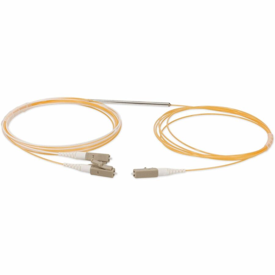 AddOn 3m LC (Male) to 2xLC (Male) Orange OM2 Simplex Fiber Splitter Cable With 50/50 Ratio