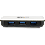 StarTech.com USB 3.0 to Gigabit Ethernet NIC Network Adapter with 3 Port Hub - White