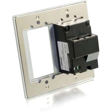 C2G TruLink Dual Gang VGA+3.5mm+Composite+Decora over Cat5 Transmitter- Aluminum