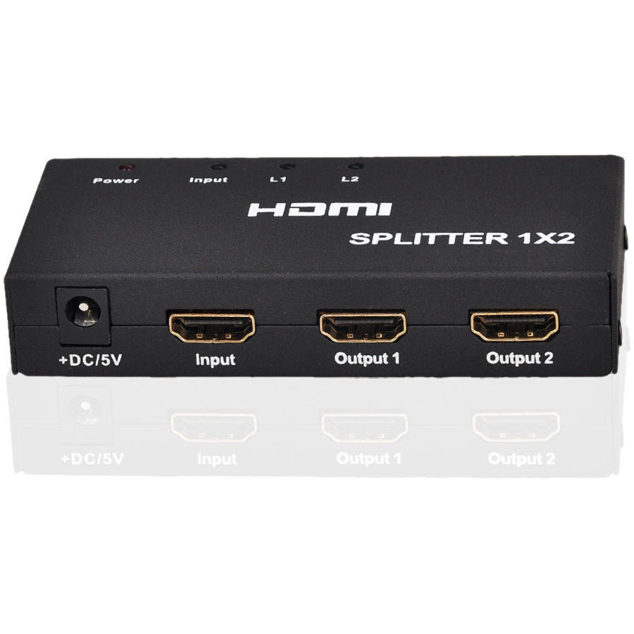 4XEM 2 Port HDMI Splitter & Signal Amplifier