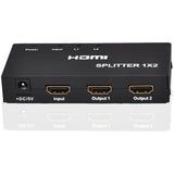 4XEM 2 Port HDMI Splitter & Signal Amplifier