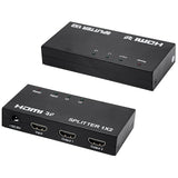 4XEM 2 Port HDMI Splitter & Signal Amplifier