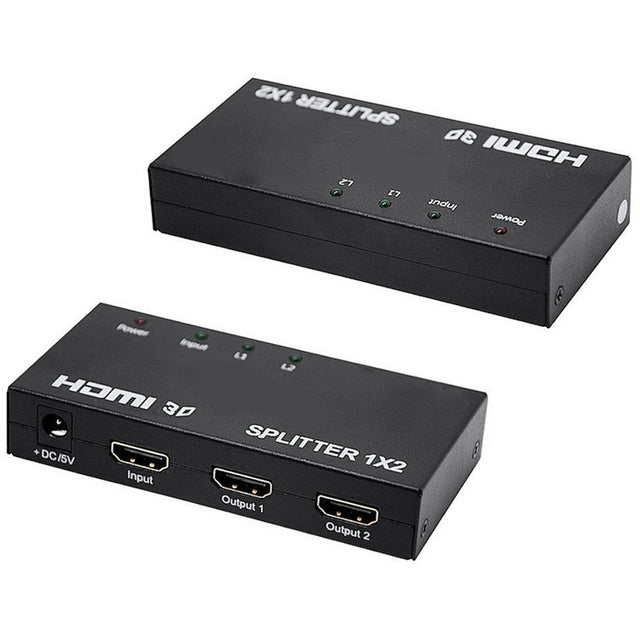 4XEM 2 Port HDMI Splitter & Signal Amplifier