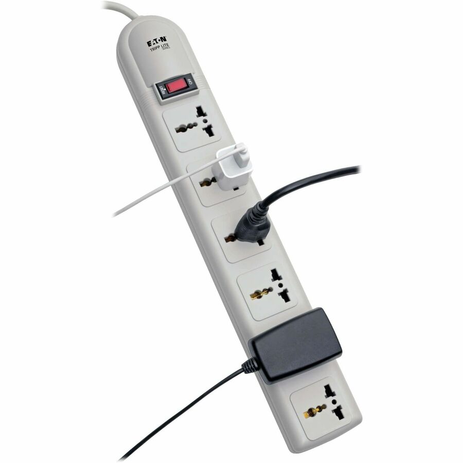 Eaton Tripp Lite Series Protect It! 230V 6-Universal Outlet Surge Protector, 1.8M Cord, German/French Plug, 750 Joules