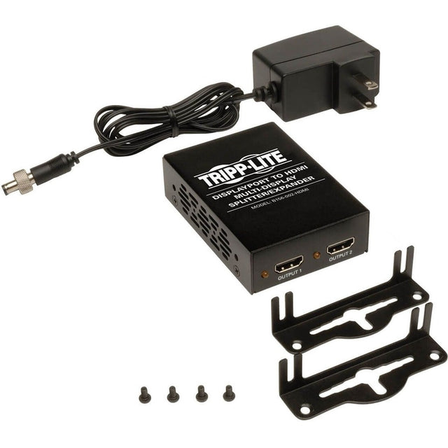 Eaton Tripp Lite Series 2-Port DisplayPort to HDMI Multi-Monitor Splitter MST Hub, 4K UHD, DP1.2, TAA