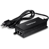 TRENDnet Gigabit Power Over Ethernet Plus Injector, Converts Non-Poe Gigabit To Poe+ Or PoE Gigabit, Supplies PoE (15.4W) Or PoE+ (30W) Power Network Distances Up To 100M (328 ft.), Black, TPE-115GI